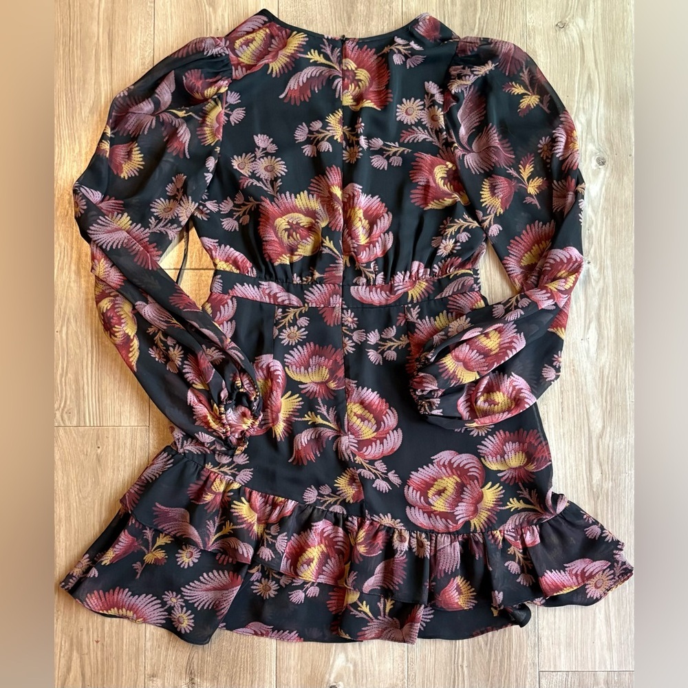 Ted Baker London Piara Ruffle Asymmetric Minidress - Picture 9 of 11